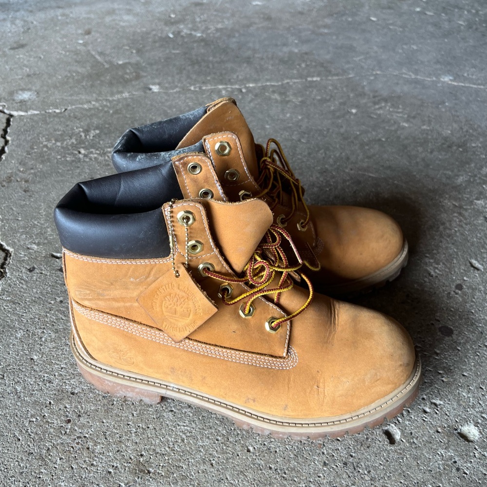 Timberland Tan Combat Boots